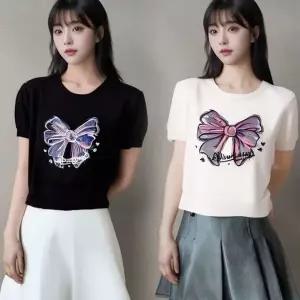 여성 원피스 여름 니트 티셔츠 데일리 캐주얼 홈웨어