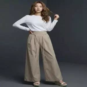 와이드팬츠 여성 롱바지 밴딩 슬랙스 봄 가을 3컬러
