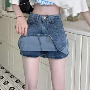 여성 치마 팬츠 데님 빈티지 캐주얼 스커트