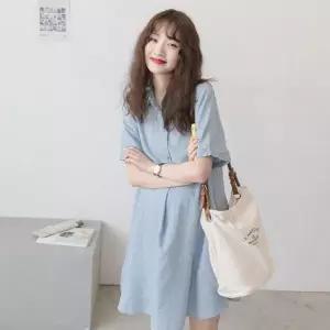 셔츠원피스 루즈핏 임부복 반팔 여름 원피스