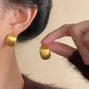 볼드귀걸이 링드롭 은침 S925 골드컬러 실버 귀걸이-WFOOMP9