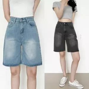여성 반바지 면 팬츠 5부 코튼 와이드 숏팬츠