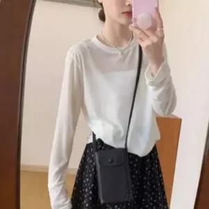 긴팔 티셔츠 여성 슬림핏 간절기 데일리 홈웨어