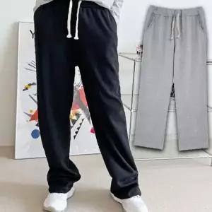 와이드 팬츠 면소재 무지 밴딩 바지 2XL 1P
