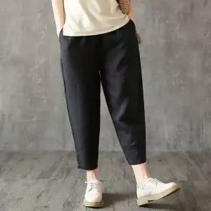 슬랙스 배기바지 밴딩팬츠 면바지 일자바지 여름 바지