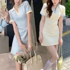 미니원피스 반팔 배색카라 여름 데일리 2종 세트