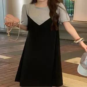 원피스 롱 반팔 뷔스티에 레이어드 임부복 일체형