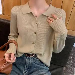 여성가디건 니트 가디건 카라 데일리 아우터 5컬러