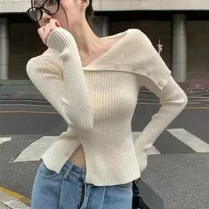 롱니트티 여성 니트 니트티 봄 가을 긴팔 티셔츠