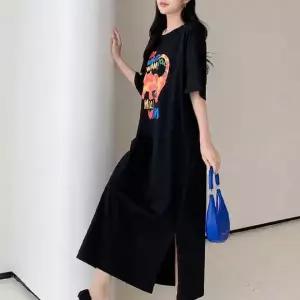 원피스 여름 그래픽 치마 데일리 실루엣