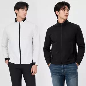 [디바옴므] 하이넥 스판택스 바람막이 자켓 점퍼 골프 트레이닝 남성 남자