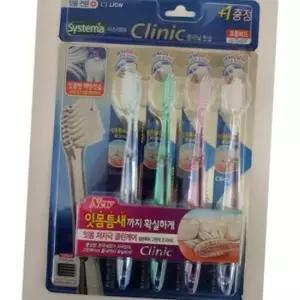 시스테마 클리닉 레귤러 칫솔 3+1