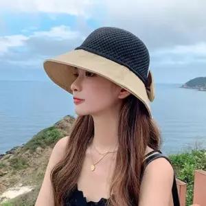 햇빛가리개모자 라피아햇 와이드 캐디모자 여름모자