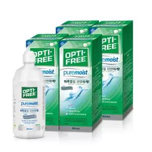 [옵티프리] 렌즈세척액 퓨어모이스트 300ml 4개