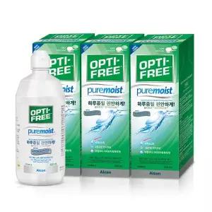 [옵티프리] 렌즈세척액 퓨어모이스트 420ml 3개