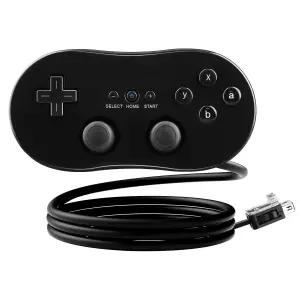 닌텐도 Wii 원격 콘솔용 OSTENT 유선 클래식 컨트롤러 게임패드 비디오 게임 색상 블랙