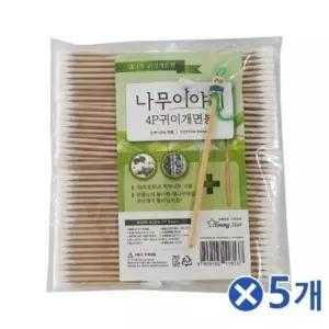 고급면봉 귀이개 포함 나무이야기 면봉 면봉대용량 400px5개