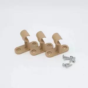 커튼브라켓15mm 3p set 우드색 커튼고리 커튼브라켓 커텐고리