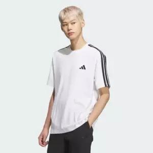 에센셜 플러스 루스핏 3 STRIPES SINGLE JERSEY 쇼트 슬리브 티셔츠 KF3739