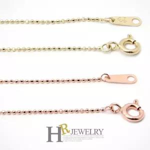 [호림쥬얼리]14K Gold 골드목걸이 기본(HR)14K 팔각볼 체인 목걸이(42cm)(1.8g)