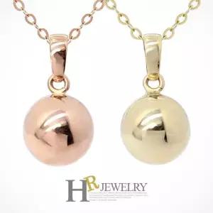 [호림쥬얼리]14K gold 골드펜던트 히트_예쁜(HR)14K 9.5mm 민볼 펜던트