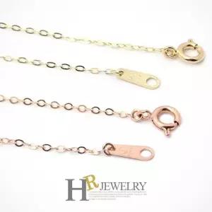 [호림쥬얼리]14K Gold 골드목걸이 기본(HR)14K 모줄 체인 목걸이(42cm)(0.8g)