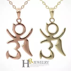 [호림쥬얼리]14K정품)히트)심플)세련(HR)14K 옴자 목걸이(대)(택1)