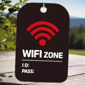 WIFI ZONE 걸이형 사각안내표판 알림판 블랙