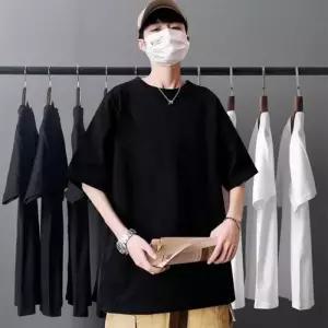 아무 남성 데일리 일자핏 깔끔한 무지 기본 라운드