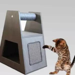 고양이 2단 스크래쳐 숨숨집
