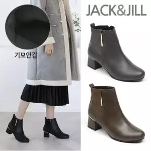 [잭앤질]잭앤질 투톤 기모 앵클부츠(JD9905)