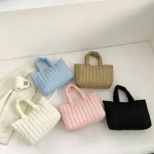 가벼운 패딩 이우 숄더 토트 데일리 백 미 버킷백