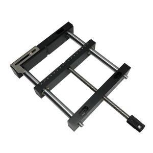 200x412mm 알루미늄 평행 조 플랫 집게 벤치 바이스 실버 블랙 컬러 고정 나사 일반 QGG CNC 도구