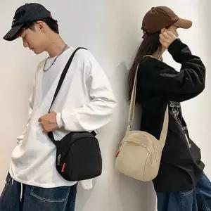 남성 여성 귀여운 디자인 커플 아이템 이우 캔버 보조