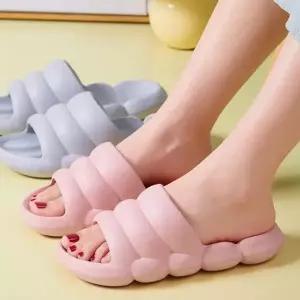 PL 오브제 슬리퍼 뚱카롱 구름 슬리퍼(235-240mm) (핑크) No17-WFOPF82