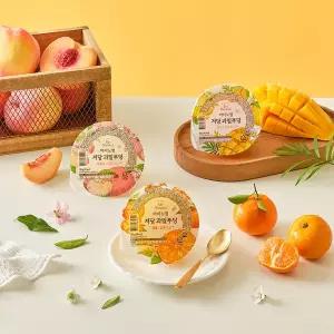 마이노멀 저당 과일푸딩 복숭아 185g, 6개