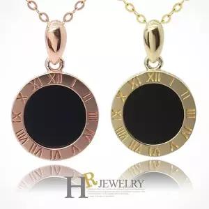 [호림쥬얼리]14K정품)히트)예쁜(HR)14K 써클 20mm 오닉스 펜던트(택1)
