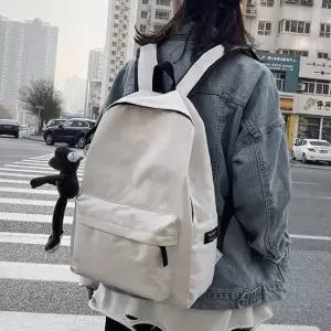 깔끔한 무지 심플 디자인 남성 위아 여성 가벼운 백팩