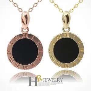 [호림쥬얼리]14K정품)히트)예쁜(HR)14K 써클 14mm 오닉스 펜던트(택1)
