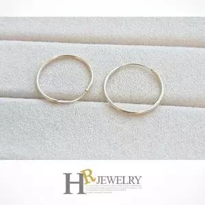 [호림쥬얼리]14K Gold 골드귀걸이 세련_예쁜(HR)14K 슬림 링 귀걸이(1.8cm)
