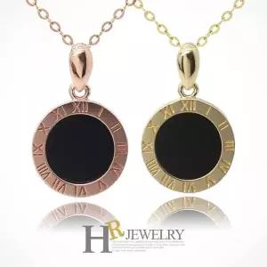 [호림쥬얼리]14K정품)예쁜(HR)14K 써클 12mm 오닉스 펜던트(택1)