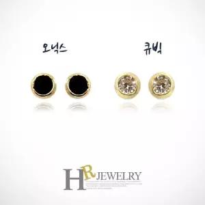 [호림쥬얼리]14K정품)히트(HR)14K 2.5mm 실비아 귀걸이(택)