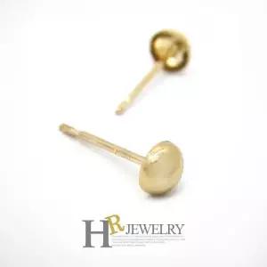 [호림쥬얼리]14K정품)히트(HR)14K 하프 민볼 귀걸이(4mm)