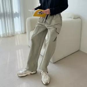 코븐 남자 이우 나일론 카고 와이드 팬츠 S 통바지