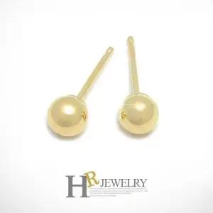 [호림쥬얼리]14K정품)히트)기본(HR)14K 민볼 시리즈 귀걸이(4mm)