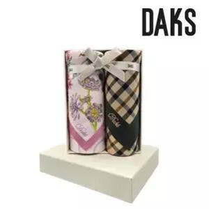 닥스 DKO1425 여성 손수건 남녀 2매세트 선물용 면 손수건세트 DDO1215 LE1221743595