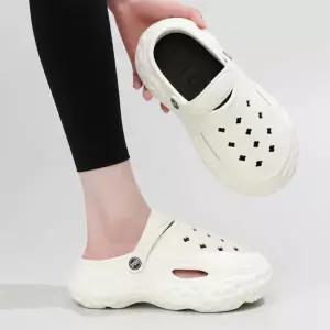 아쿠아 키높이 통굽 샌들 슬리퍼 240-245mm(화이트)
