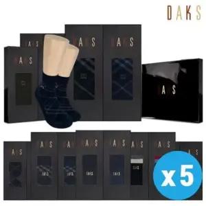 닥스 ACC DK2 케이투1SSLM2MYelAx5 남성 양말세트 남성양말 2족 5묶음 선물세트 12종 택 1 LE1206506806