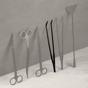 곡선형 어항 파충류 집게 아무 48cm 밀웜 수초 사육