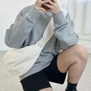 캐주얼 패션 숄더 크로스백 이 남녀공용 보 반달가방